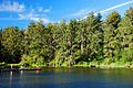 Coffenbury Lake (named for an early settler, George W. Coffenberry/Coffinberry)