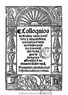 <i>Colloquies</i> 1518 book by Desiderius Erasmus