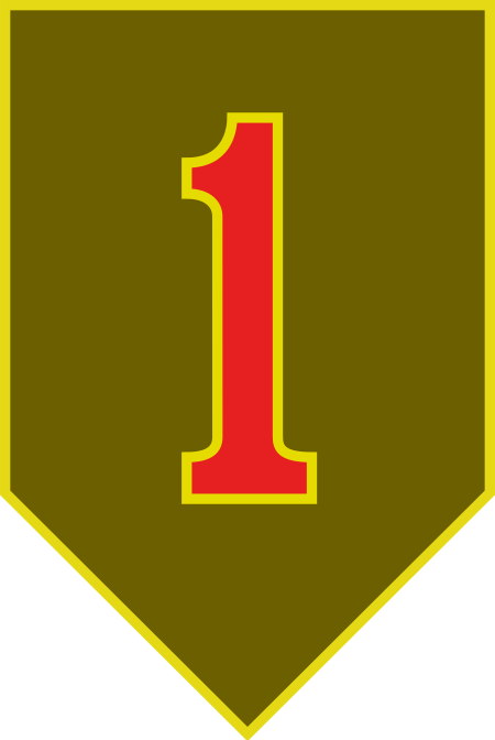 ไฟล์:Combat service identification badge of the 1st Infantry Division.svg
