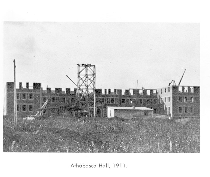 File:Construction of Athabasca Hall, 1911.jpg