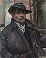 ロヴィス・コリント, Self-Portrait with Hat and Coat, 1915