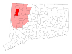 Location in Litchfield County, کنیکٹیکٹ