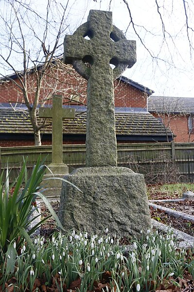 File:Cross among the Snowdrops - geograph.org.uk - 4828569.jpg