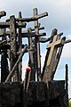 Detail of the Monument to the Fallen and Murdered in the East in Warsaw.