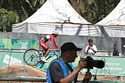 Deutsch: Radsport bei den Olympischen Jugendspielen 2018 Tag 10, 16. Oktober 2018 - Combined Criterium – XCC Qualifikation weiblich English: Cycling at the 2018 Summer Youth Olympics – Women's Combined Criterium – XCC Qualification on 16 October 2018.