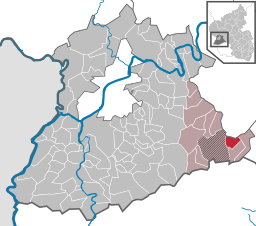 Läget för Damflos i Trier-Saarburg
