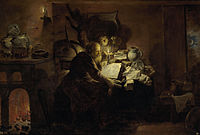 Alchymista ve své laboratoři, 1649