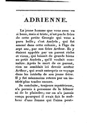 Marceline Desbordes-Valmore, Adrienne, 1821    