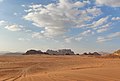 Desert landscape of Wadi Rum