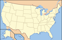 Detroit River location in the U.S.