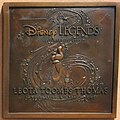 Plaque commémorative Disney Legends.