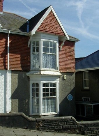 5 Cwmdonkin Drive, Swansea, the birthplace of Dylan Thomas