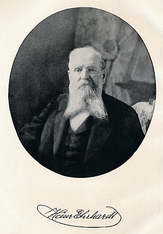 <span class="mw-page-title-main">Heinrich Ehrhardt</span> German inventor and entrepreneur