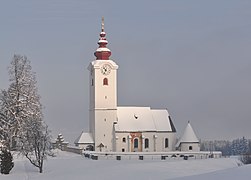 Parish church Saint Lambertus at Radsberg, market town Ebenthal, district Klagenfurt Land, Carinthia