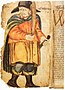 Egill Skallagrímsson dans un manuscrit de la Saga d'Egill