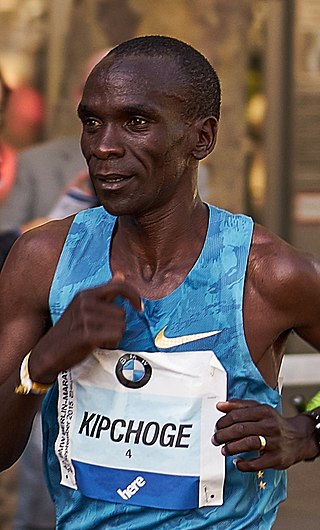 <span class="mw-page-title-main">Eliud Kipchoge</span> Marathon world record holder from 2018 to 2024