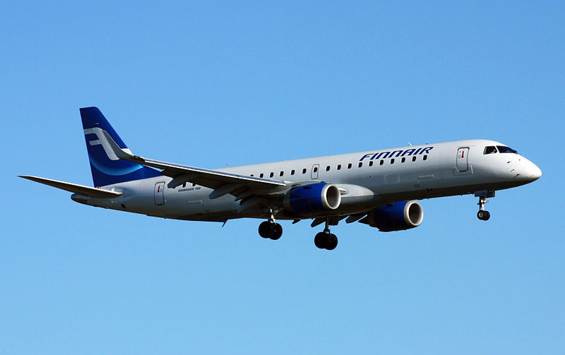 File:Embraer ERJ-190-100LR, Finnair, Manchester - Int. (Ringway) (MAN-EGCC) 29.03.09.jpg