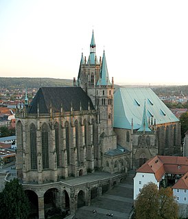 Den Hellige Jomfru Marias katedral, Erfurt, Tyskland