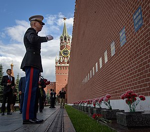 Funeral Of Yuri Gagarin And Vladimir Seryogin