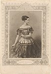 Fanny Elssler als Florinde in Le diable boiteux, im spanischen Kostüm mit Kastagnetten (Cachucha), 1844
