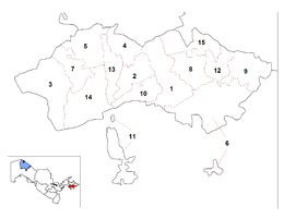 Distretto di Okhunboboev – Mappa