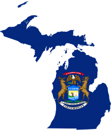 Fichier:Flag_map_of_Michigan.svg