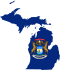 Flag map of Michigan.svg