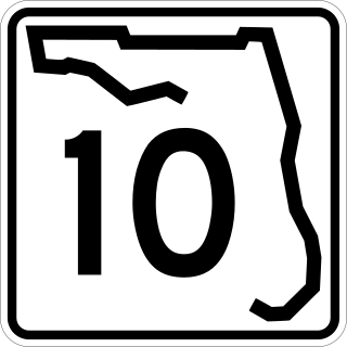 <span class="mw-page-title-main">Florida State Road 10 (1923–1945)</span> List of roads or other routes with the same name