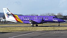 An Eastern BAe Jetstream 41 operated for Flybe. Flybe Franchise 2017.jpg