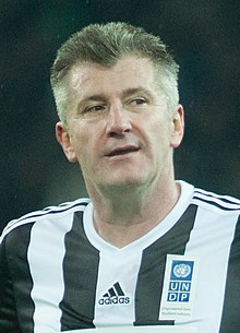 Suker scored 45 international goals in 68 FIFA-recognised caps for Croatia. Football against poverty 2014 - Davor Suker (cropped).jpg