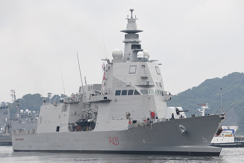 File:Francesco Morosini (P-431) right front view at JMSDF Yokosuka Naval Base June 27, 2023 03.jpg