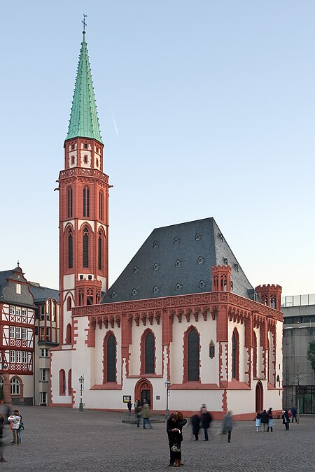 Frankfurt Am Main Alte Nikolaikirche Ansicht vom Roemerberg 20081230