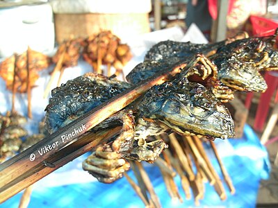 Espetada de sapo (Laos)