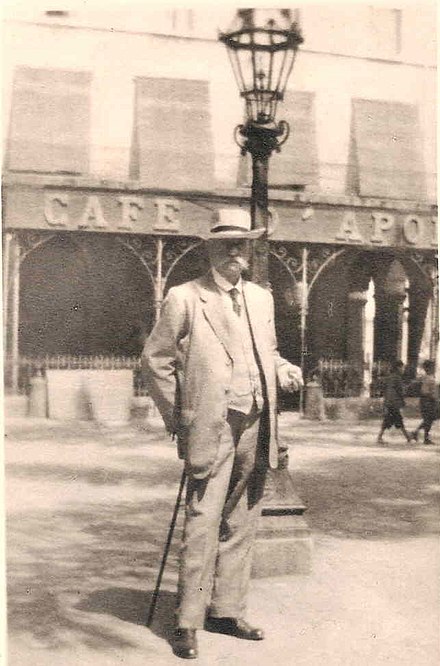 The Italian Algerian Giacomo D'Angelis, founder of the historic Hotel D'Angelis in Algiers, 1919
