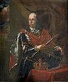Cosimo III con la nuova corona granducale, dotata di archetti.
