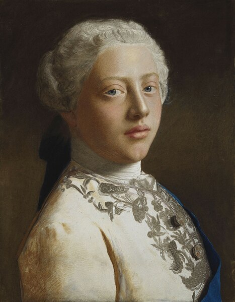 Image: George, Prince of Wales, later George III, 1754 by Liotard