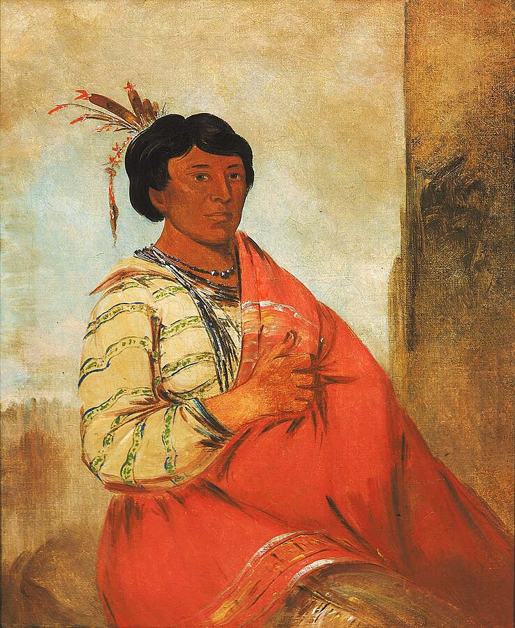 Braves' Dance, Ojibwa by George Catlin