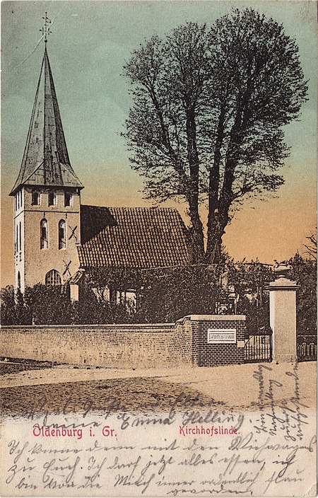 Gertrudenfriedhof in Oldenburg Alexanderstraße Ecke Nadorster Straße Ansichtskarte um 1906
