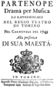 Giuseppe Scarlatti - Partenope - title page of the libretto - Turin 1749.png
