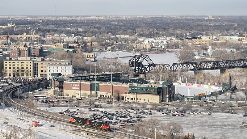 File:Goldeyes Baseball Club and Waterfront Drv Bridge, Winnipeg - panoramio (1).jpg