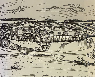 Gomel's inner fortress in the 12th century