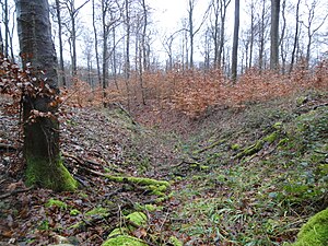 The trench of the hill