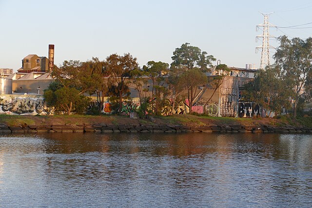 Maribyrnong river in Kensington in 2019
