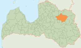 Gulbene - Carte