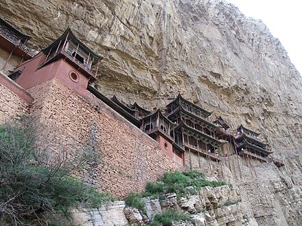 Hanging Monastery, a temple with the combination of Taoism, Buddhism, and Confucianism.