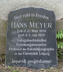 Hans Meyer (geologist) Gravestone.jpg