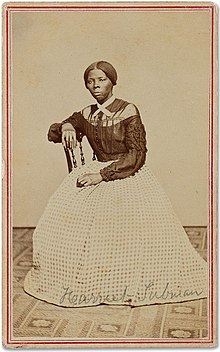 Photo of Tubman sitting, late 1860s