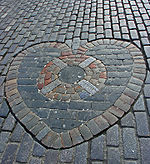 The Heart of Midlothian, il mosaico posto di fronte alla cattedrale di Edimburgo (2004).