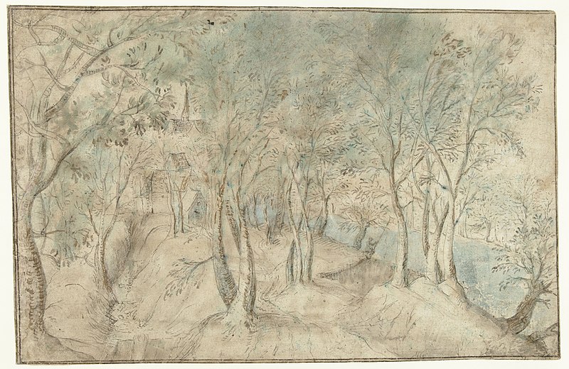 File:Hendrik Gijsmans - View of a village near a river.jpg