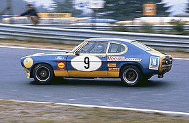 Hans Heyer in Ford Capri on Nürburgring